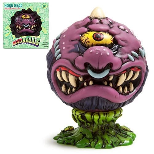 KIDROBOT MADBALLS MEDIUM FIGURES-HORN HEAD 883975145033