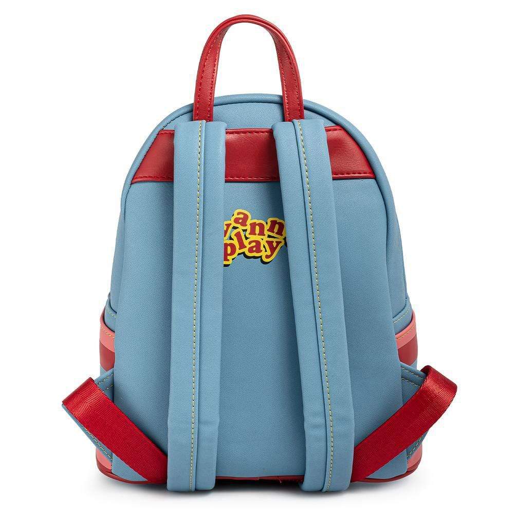 LOUNGEFLY CHILDS PLAY CHUCKY COSPLAY MINI BACKPACK 671803379060