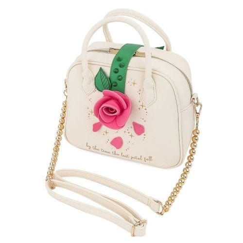 LOUNGEFLY DISNEY BEAUTY AND THE BEAST ROSE CROSSBODY BAG 671803367081