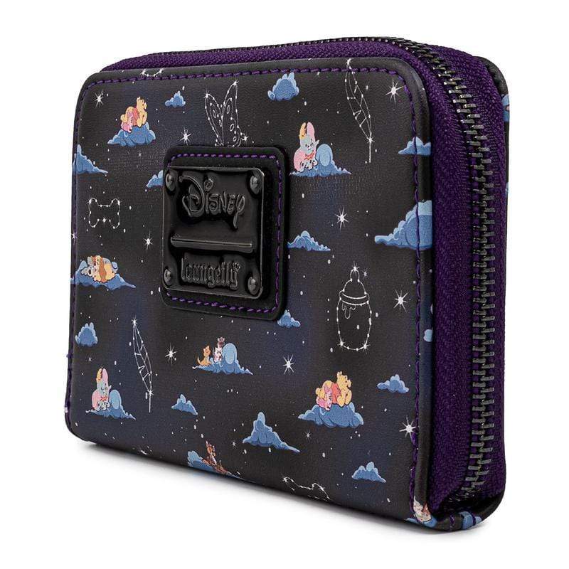 LOUNGEFLY DISNEY CLASSIC CLOUDS AOP ZIP AROUND WALLET 671803374089