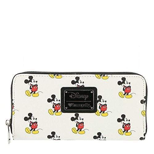 LOUNGEFLY DISNEY CLASSIC MICKEY AOP ZIP AROUND WALLET 671803261013