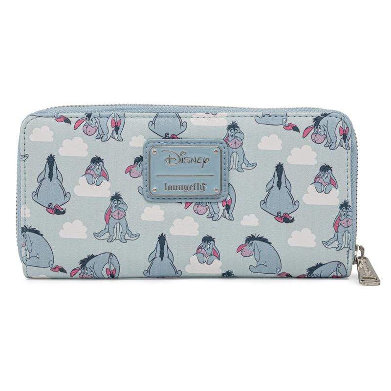LOUNGEFLY DISNEY EEYORE AOP ZIP AROUND WALLET 671803374911