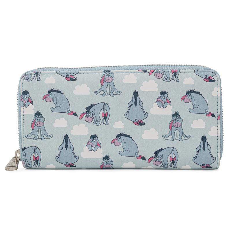 LOUNGEFLY DISNEY EEYORE AOP ZIP AROUND WALLET 671803374911