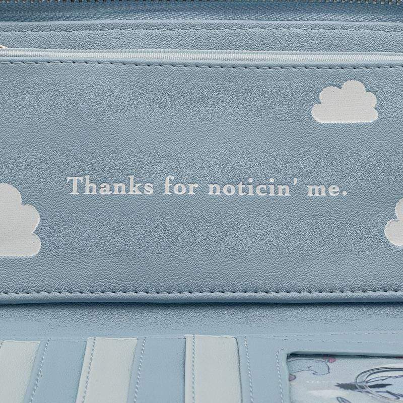 LOUNGEFLY DISNEY EEYORE AOP ZIP AROUND WALLET 671803374911