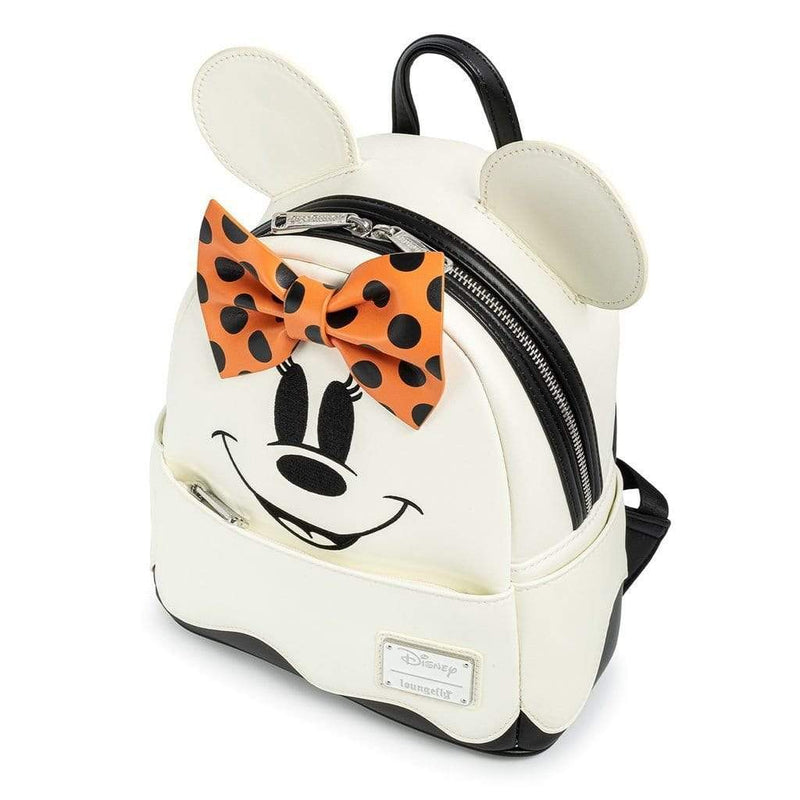 LOUNGEFLY DISNEY GHOST MINNIE GLOW IN THE DARK COSPLAY MINI BACKPACK 671803378773