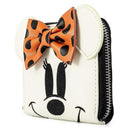 LOUNGEFLY DISNEY GHOST MINNIE GLOW IN THE DARK COSPLAY ZIP AROUND WALLET 671803378919