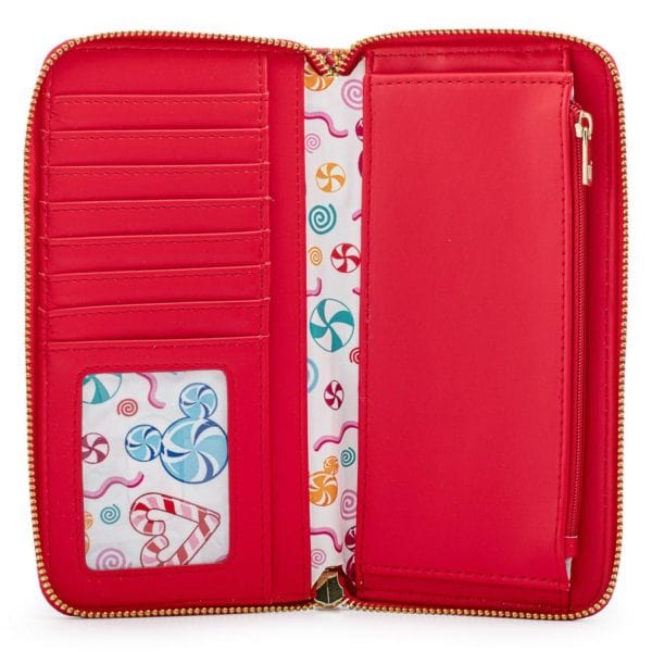 LOUNGEFLY DISNEY GINGER BREAD AOP ZIP AROUND WALLET 671803383289