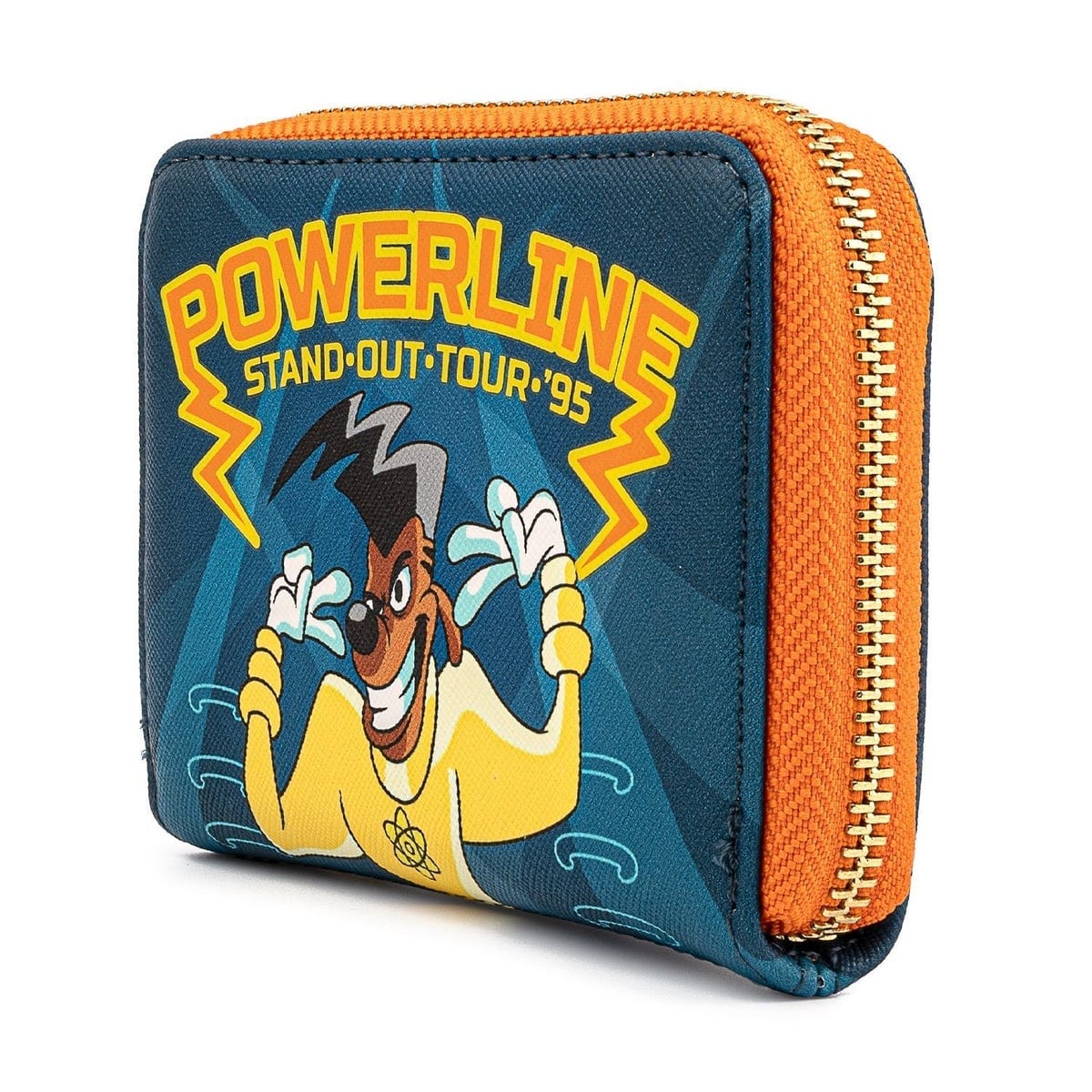 LOUNGEFLY DISNEY GOOFY MOVIE POWERLINE ALL ACCESS PASS ZIP AROUND WALLET 671803367395