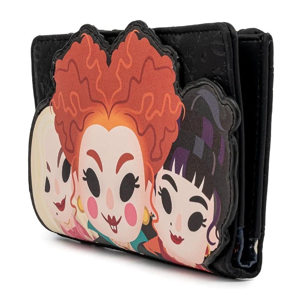 LOUNGEFLY DISNEY HOCUS POCUS SANDERSON SISTERS FLAP WALLET 671803377462