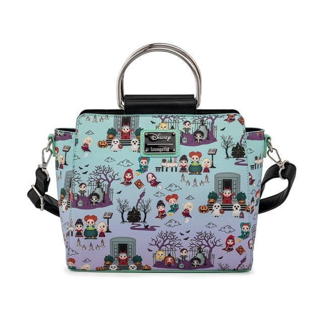 LOUNGEFLY DISNEY HOCUS POCUS SCENE AOP CROSSBODY BAG 671803377677