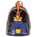 LOUNGEFLY DISNEY JAFAR VILLAINS SCENE MINI BACKPACK 671803382862