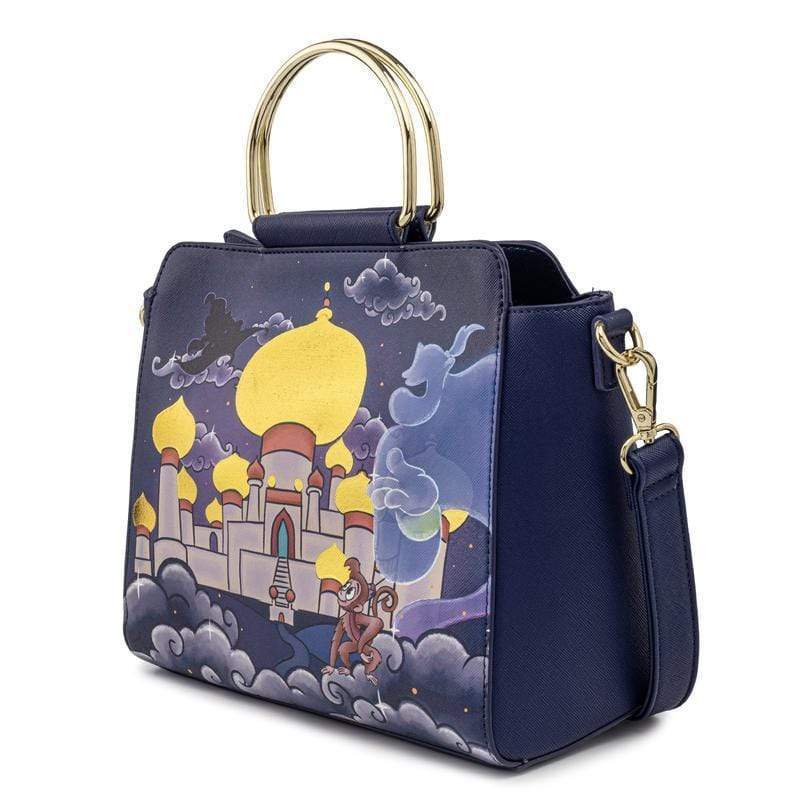 LOUNGEFLY DISNEY JASMINE CASTLE CROSSBODY BAG 671803375932