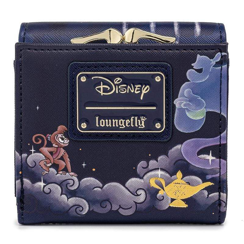 LOUNGEFLY DISNEY JASMINE CASTLE KISSLOCK WALLET 671803375925