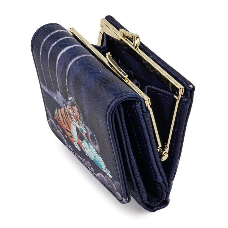 LOUNGEFLY DISNEY JASMINE CASTLE KISSLOCK WALLET 671803375925