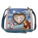 LOUNGEFLY DISNEY LADY AND THE TRAMP WET CEMENT CROSS BODY BAG 671803386082