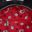 LOUNGEFLY DISNEY MICKEY AND MINNIE VALENTINES REVERSIBLE CROSS BODY 671803401143