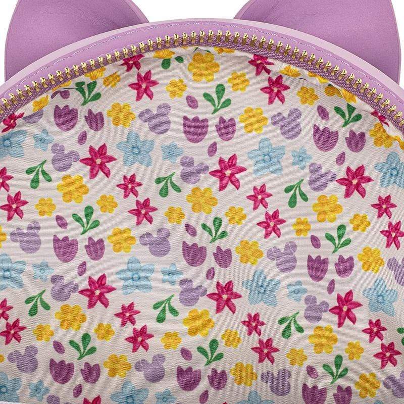 LOUNGEFLY DISNEY MINNIE HOLDING FLOWERS MINI BACKPACK 671803377141