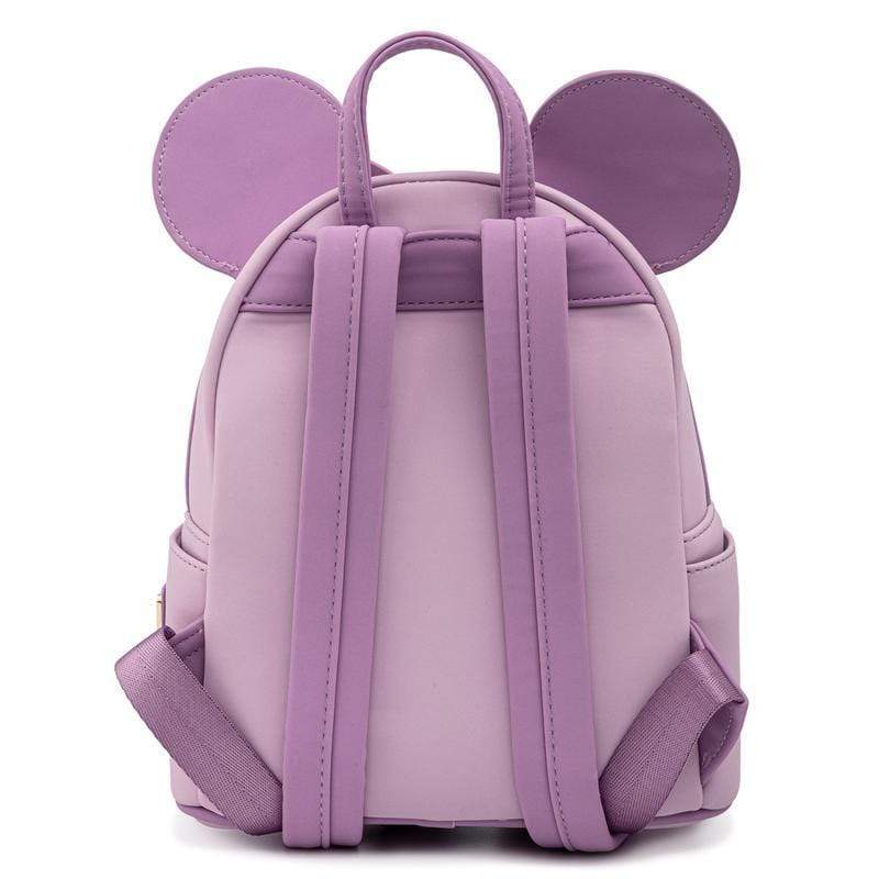 LOUNGEFLY DISNEY MINNIE HOLDING FLOWERS MINI BACKPACK 671803377141