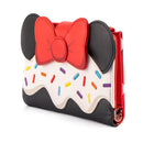 LOUNGEFLY DISNEY MINNIE SWEETS COLLECTION FLAP WALLET 671803386624