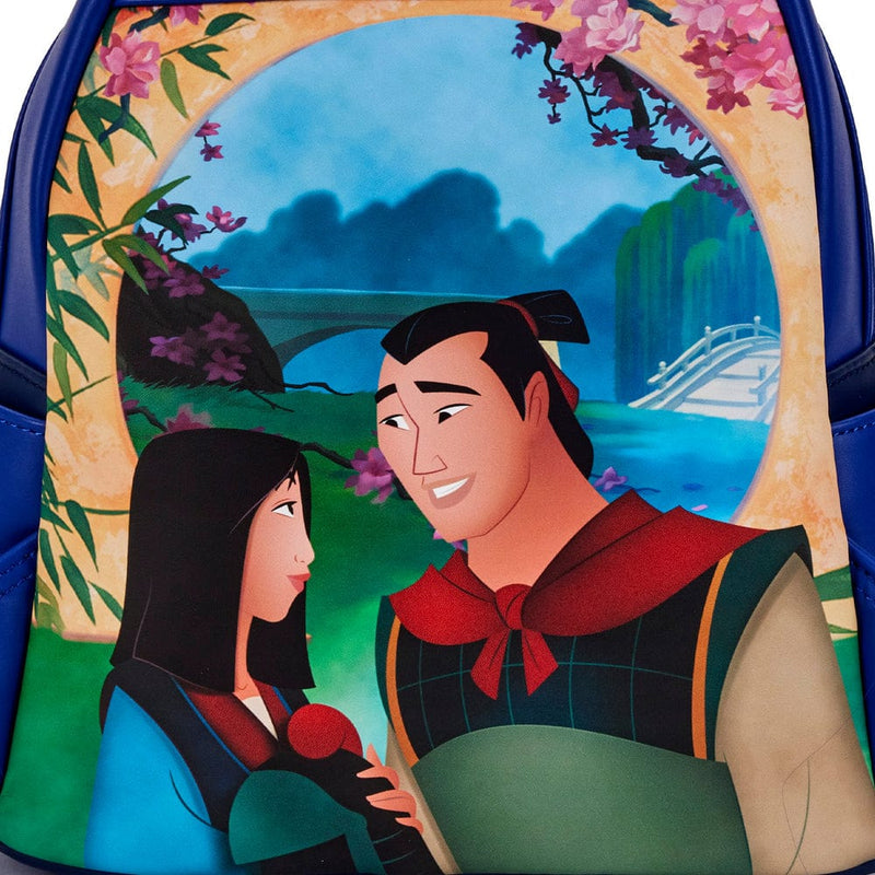 LOUNGEFLY DISNEY MULAN CASTLE LIGHT UP MINI BACKPACK 671803404540