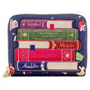 LOUNGEFLY DISNEY PRINCESS BOOKS AOP FAUX LEATHER ZIP AROUND 671803363502