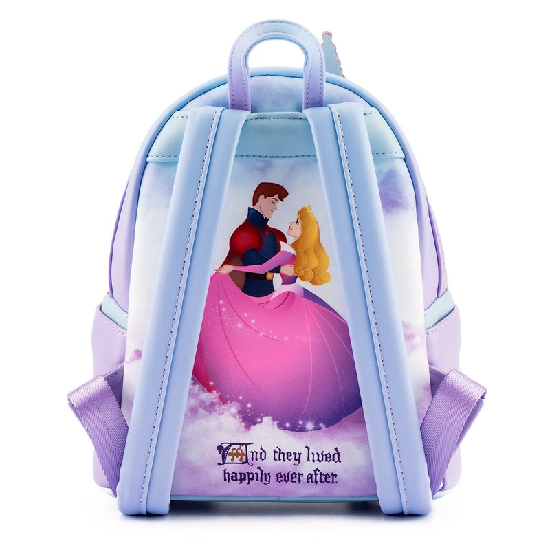 LOUNGEFLY DISNEY PRINCESS CASTLE SERIES SLEEPING BEAUTY MINI BACKPACK 671803401167