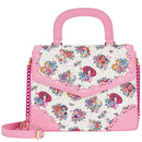 LOUNGEFLY DISNEY PRINCESS TATTOO AOP CROSS BODY BAG 671803404199