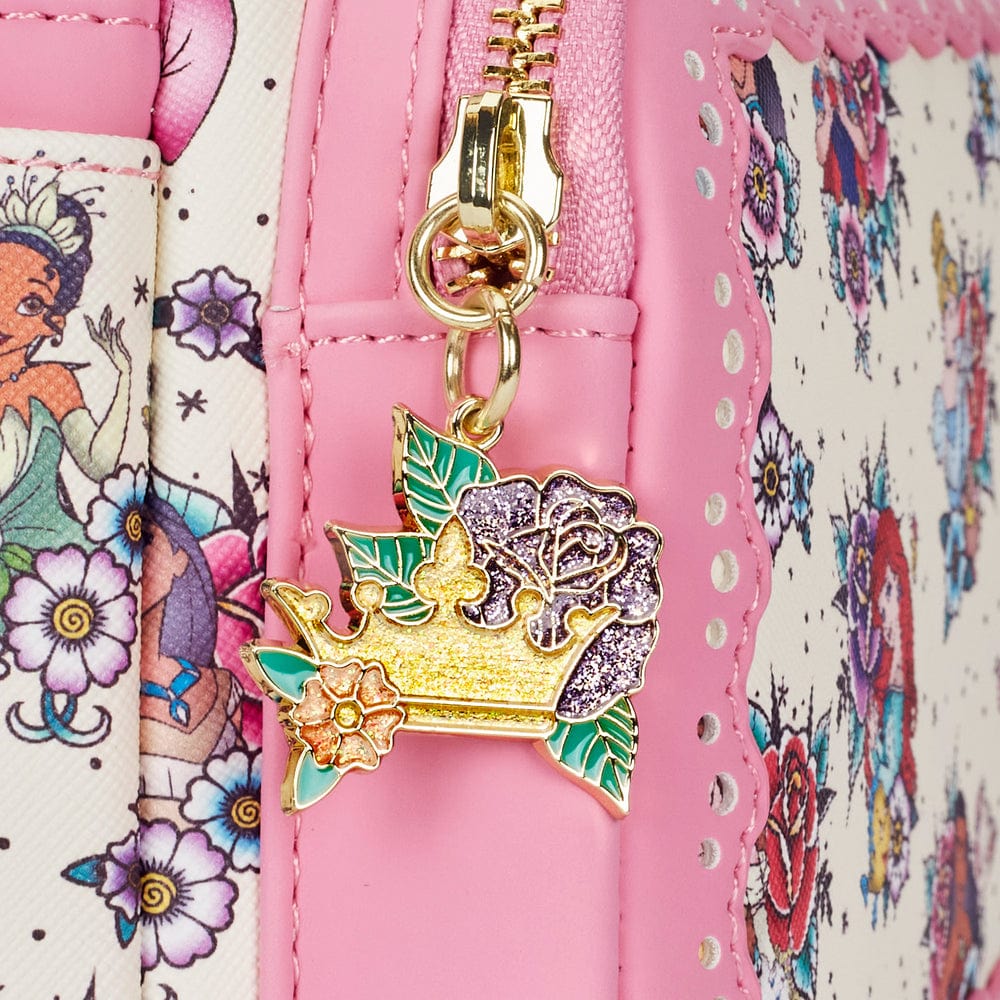 LOUNGEFLY DISNEY PRINCESS TATTOO AOP MINI BACKPACK 671803404182