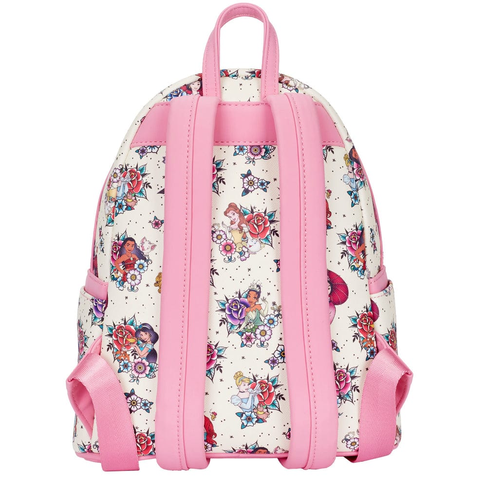 LOUNGEFLY DISNEY PRINCESS TATTOO AOP MINI BACKPACK 671803404182