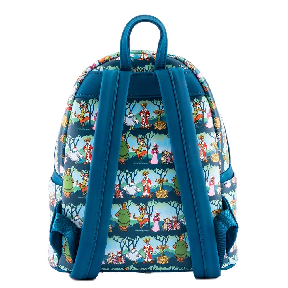 LOUNGEFLY DISNEY ROBIN HOOD SHERWOOD AOP MINI BACKPACK 671803386723