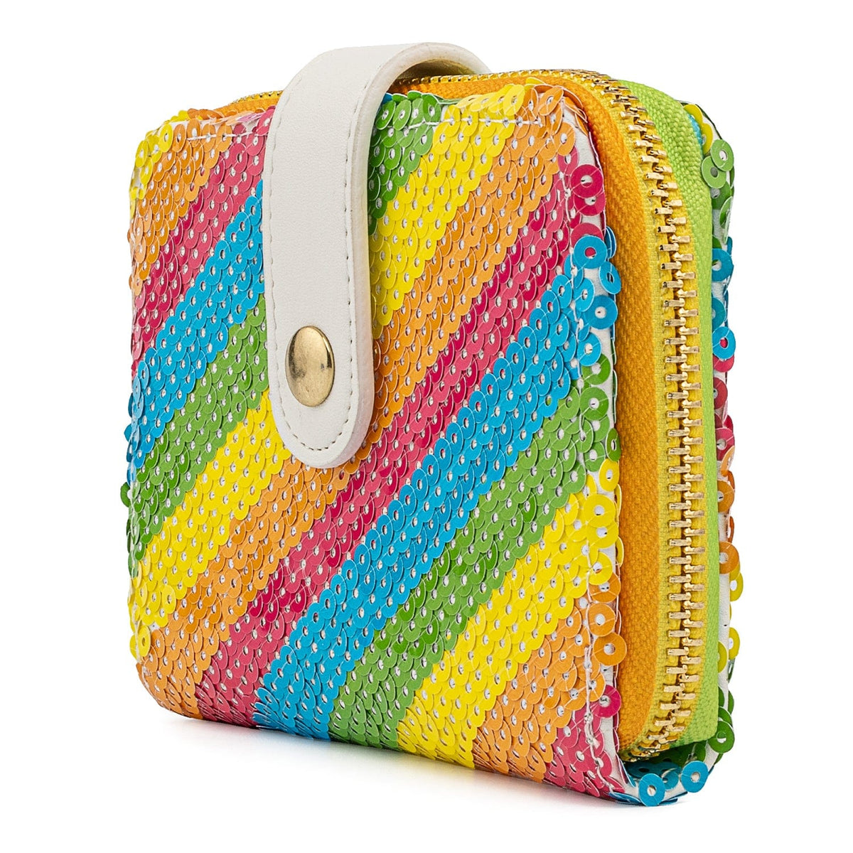LOUNGEFLY DISNEY SEQUIN RAINBOW ZIP AROUND WALLET 671803372481