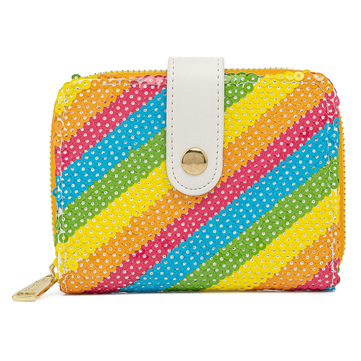 LOUNGEFLY DISNEY SEQUIN RAINBOW ZIP AROUND WALLET 671803372481