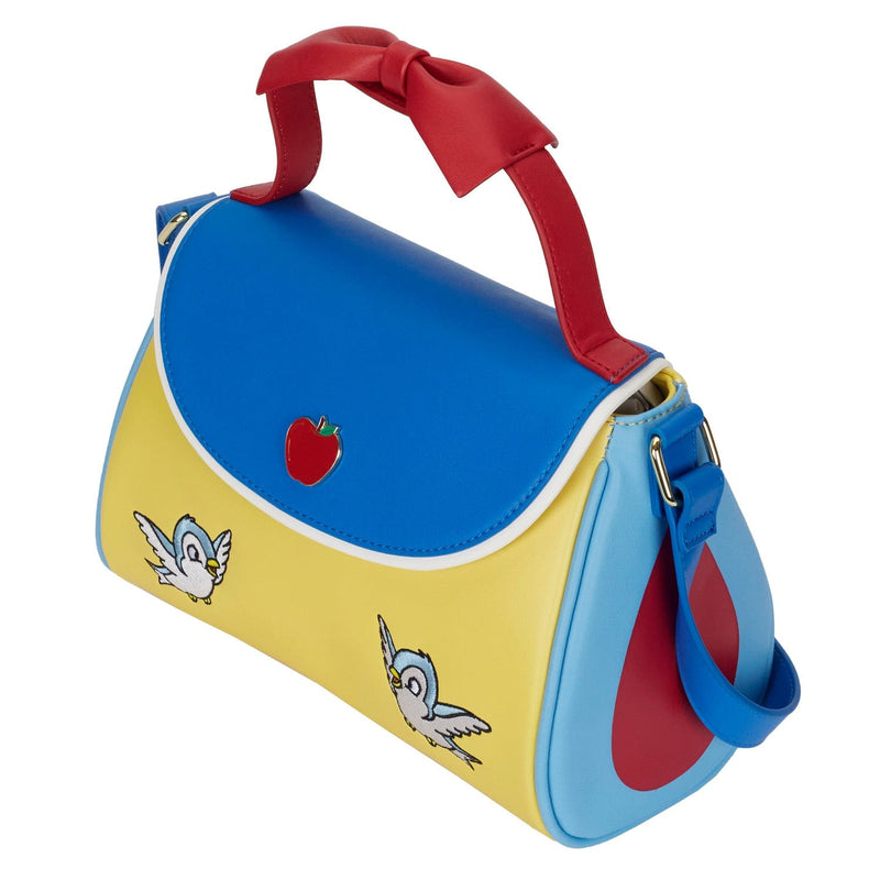 LOUNGEFLY DISNEY SNOW WHITE COSPLAY BOW HANDBAG 671803409095