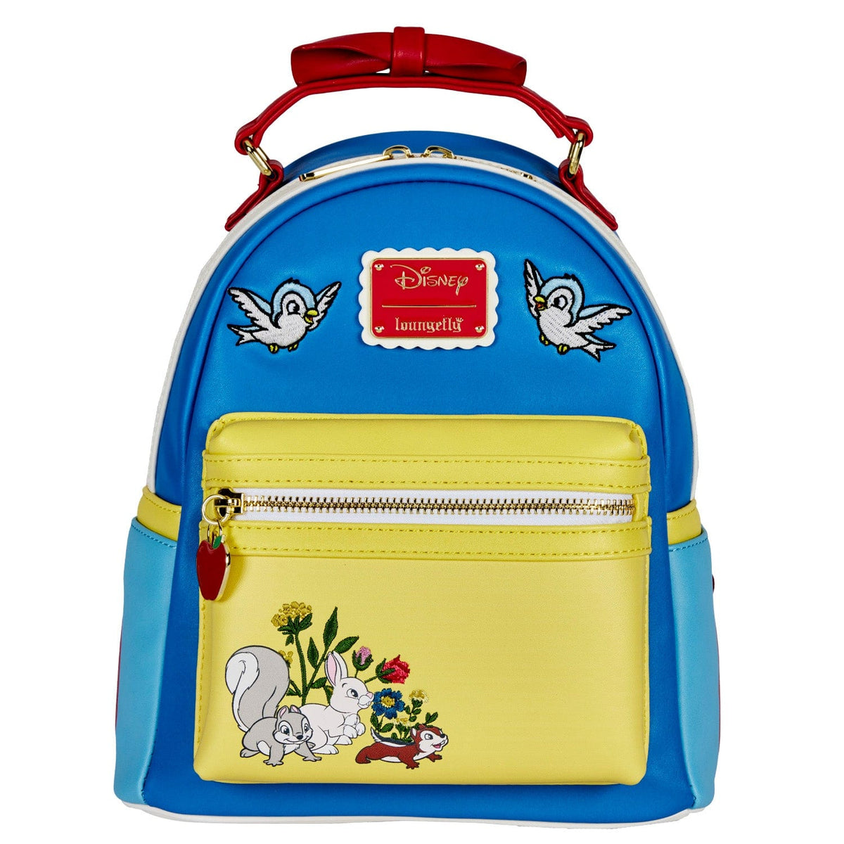 LOUNGEFLY DISNEY SNOW WHITE COSPLAY BOW HANDLE MINI BACKPACK 671803403734