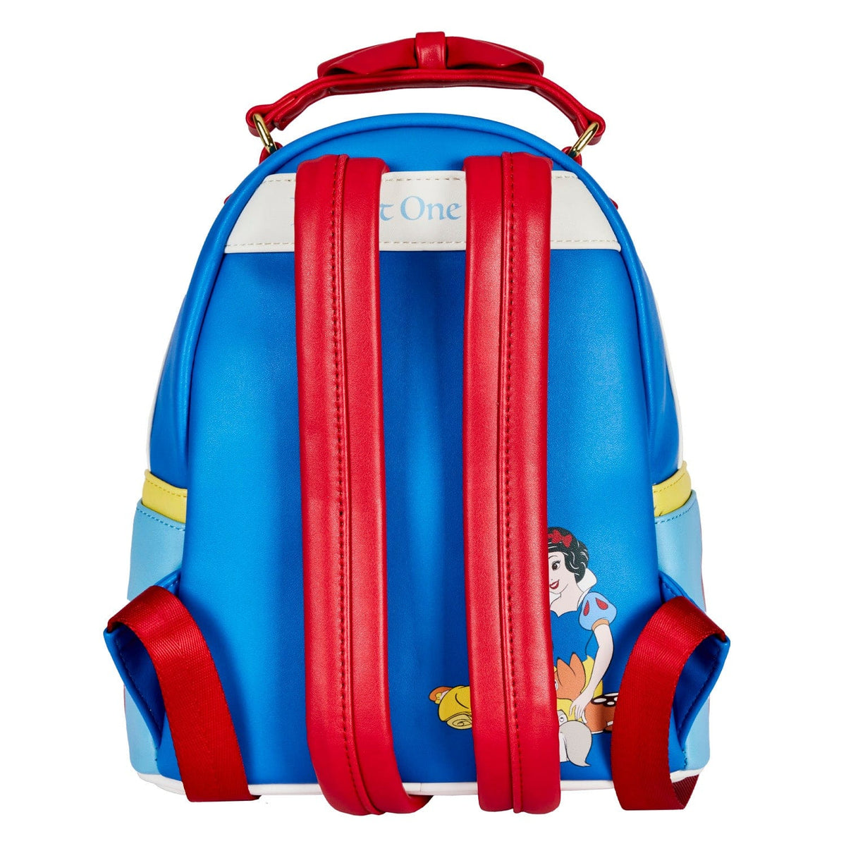 LOUNGEFLY DISNEY SNOW WHITE COSPLAY BOW HANDLE MINI BACKPACK 671803403734