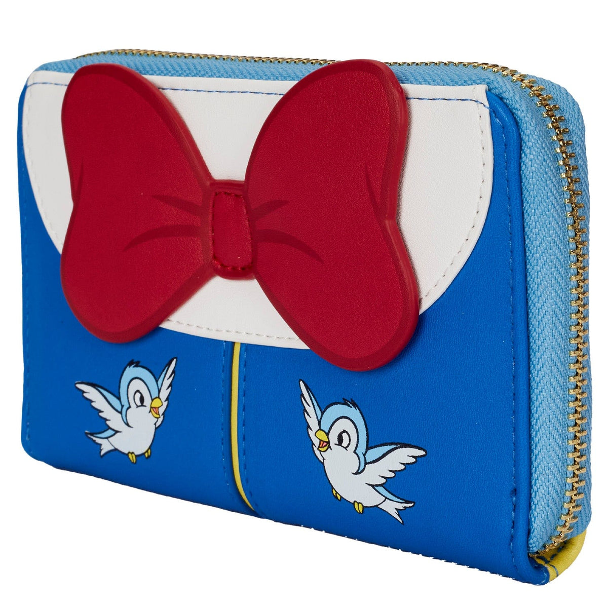 LOUNGEFLY DISNEY SNOW WHITE COSPLAY BOW ZIP AROUND WALLET 671803403741