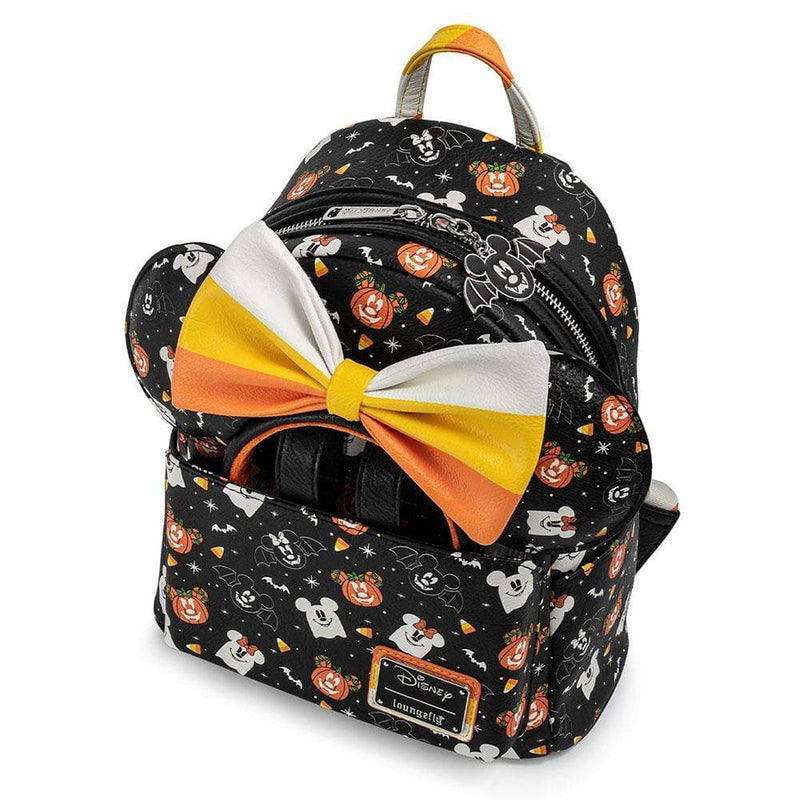 LOUNGEFLY DISNEY SPOOKY MICE MINI BACKPACK AND HEADBAND SET 671803378933