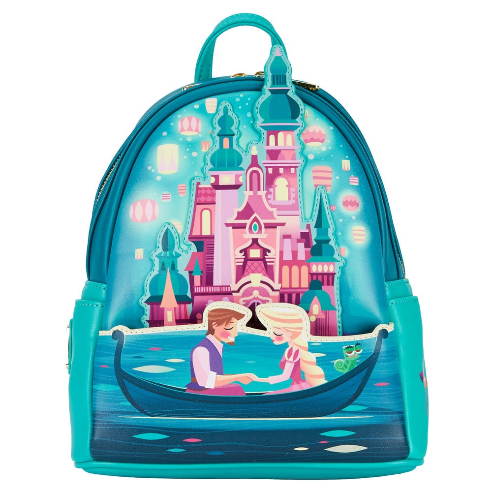 LOUNGEFLY DISNEY TANGLED PRINCESS CASTLE MINI BACKPACK 671803403772