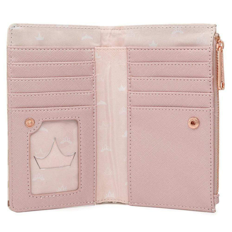 LOUNGEFLY DISNEY ULTIMATE PRINCESS AOP FLAP WALLET 671803378247