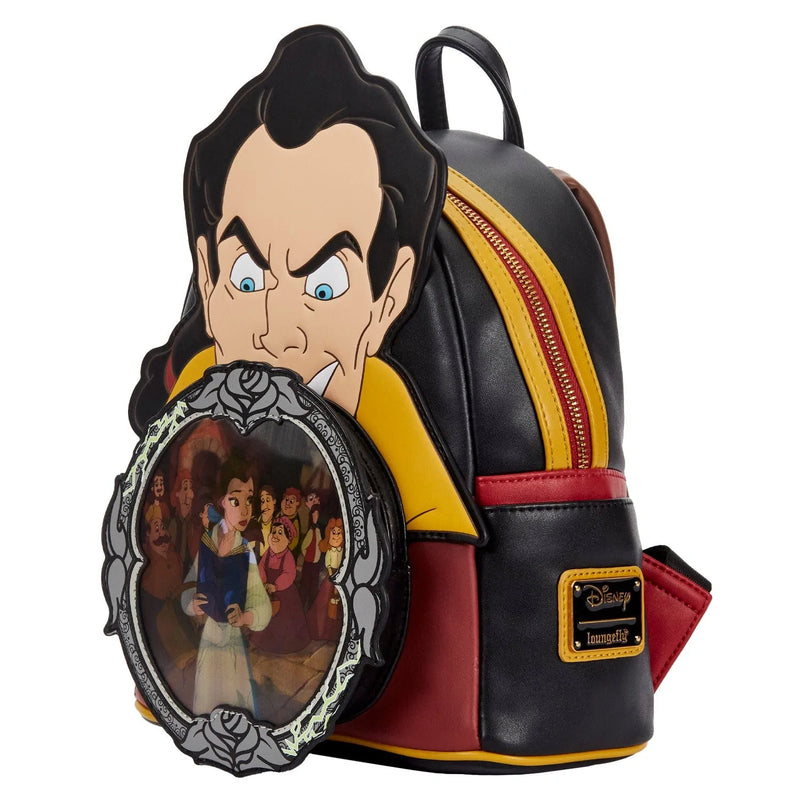 LOUNGEFLY DISNEY VILLAINS SCENE GASTON MINI BACKPACK 671803403680