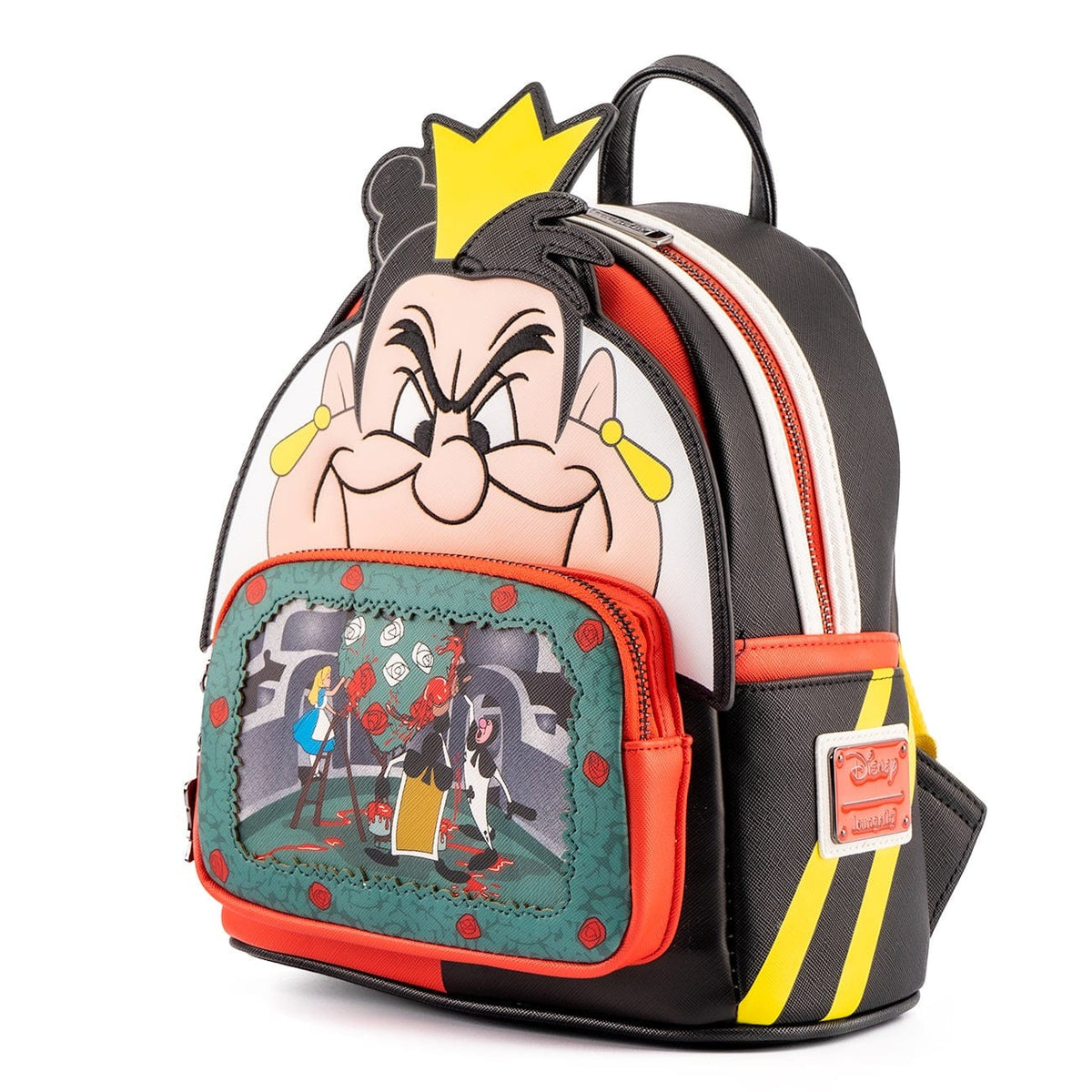 LOUNGEFLY DISNEY VILLAINS SCENE SERIES QUEEN OF HEARTS MINI BACKPACK 671803400528
