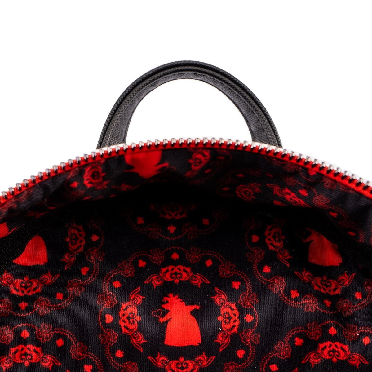 LOUNGEFLY DISNEY VILLAINS SCENE SERIES QUEEN OF HEARTS MINI BACKPACK 671803400528