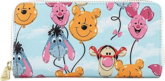 LOUNGEFLY DISNEY WINNIE THE POOH BALLOON FRIENDS ZIP AROUND 671803361867