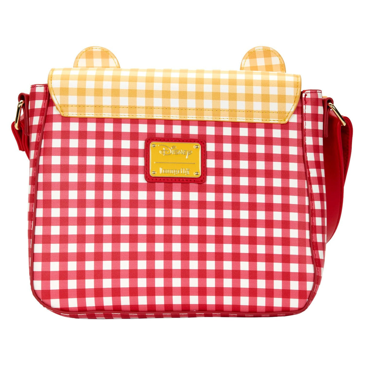 LOUNGEFLY DISNEY WINNIE THE POOH GINGHAM CROSSBODY BAG 671803404960