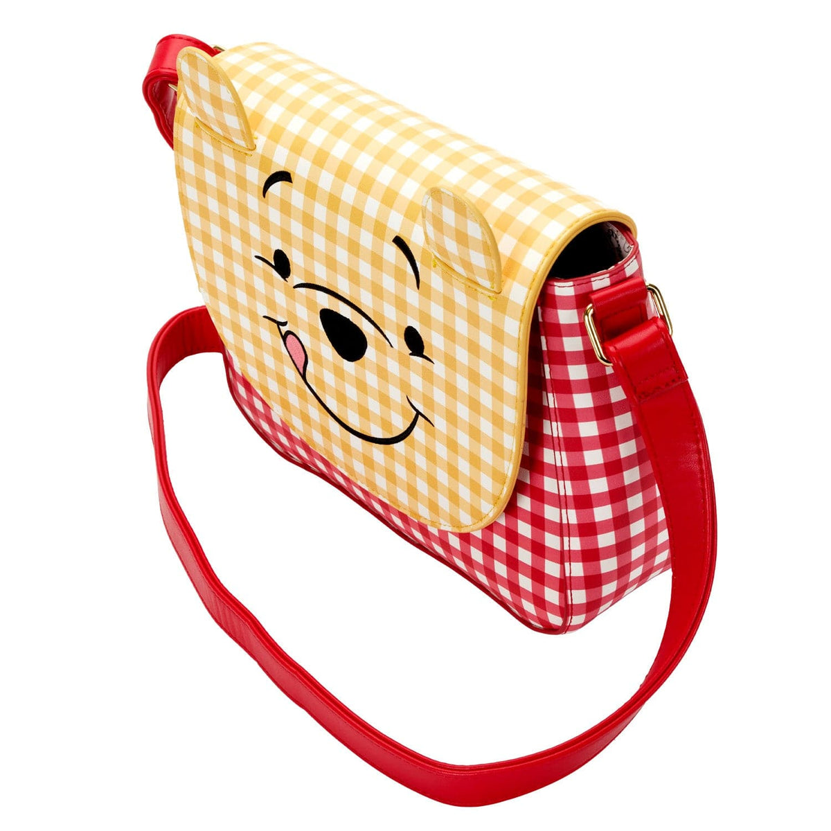 LOUNGEFLY DISNEY WINNIE THE POOH GINGHAM CROSSBODY BAG 671803404960