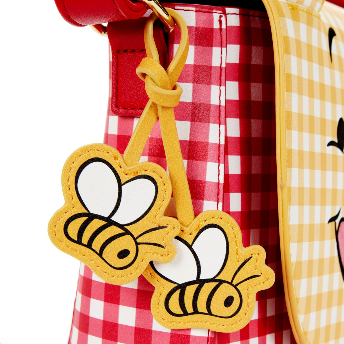 LOUNGEFLY DISNEY WINNIE THE POOH GINGHAM CROSSBODY BAG 671803404960