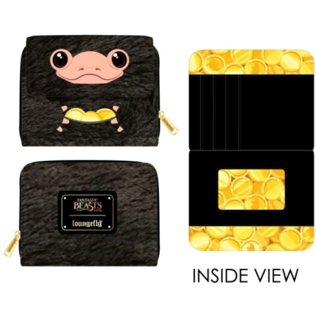 LOUNGEFLY FANTASTIC BEASTS NIFFLER PLUSH WALLET 671803361478