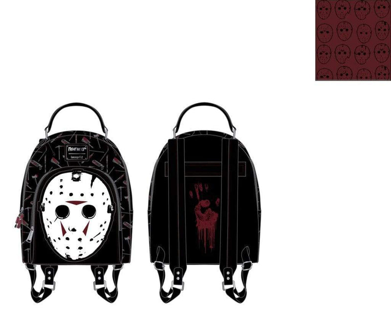 jason mini backpack LOUNGEFLY FRIDAY THE 13TH JASON MASK MINI BACKPACK – igabiba