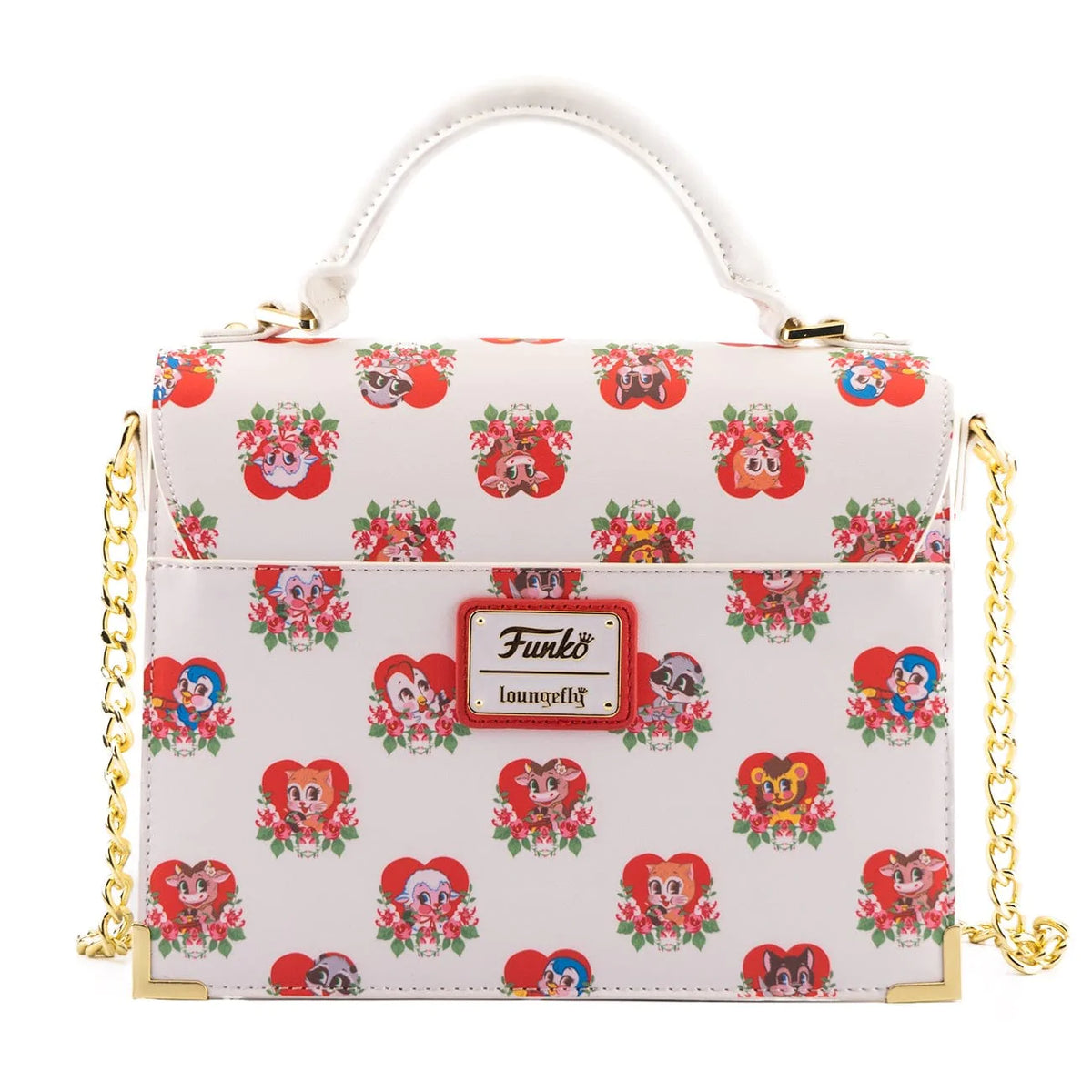 LOUNGEFLY FUNKO VILLAINOUS VALENTINES CROSS BODY BAG 671803408326