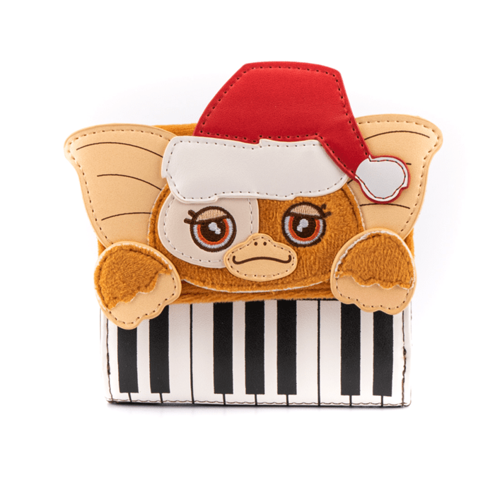 LOUNGEFLY GREMLINS GIZMO HOLIDAY KEYBOARD COSPLAY ZIP AROUND WALLET 671803384897